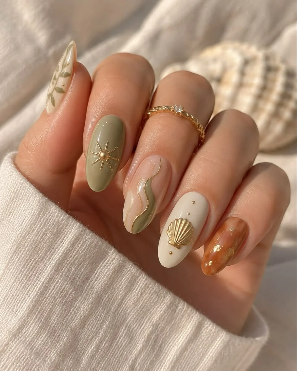 mẫu móng tay đẹp nhẹ nhàng