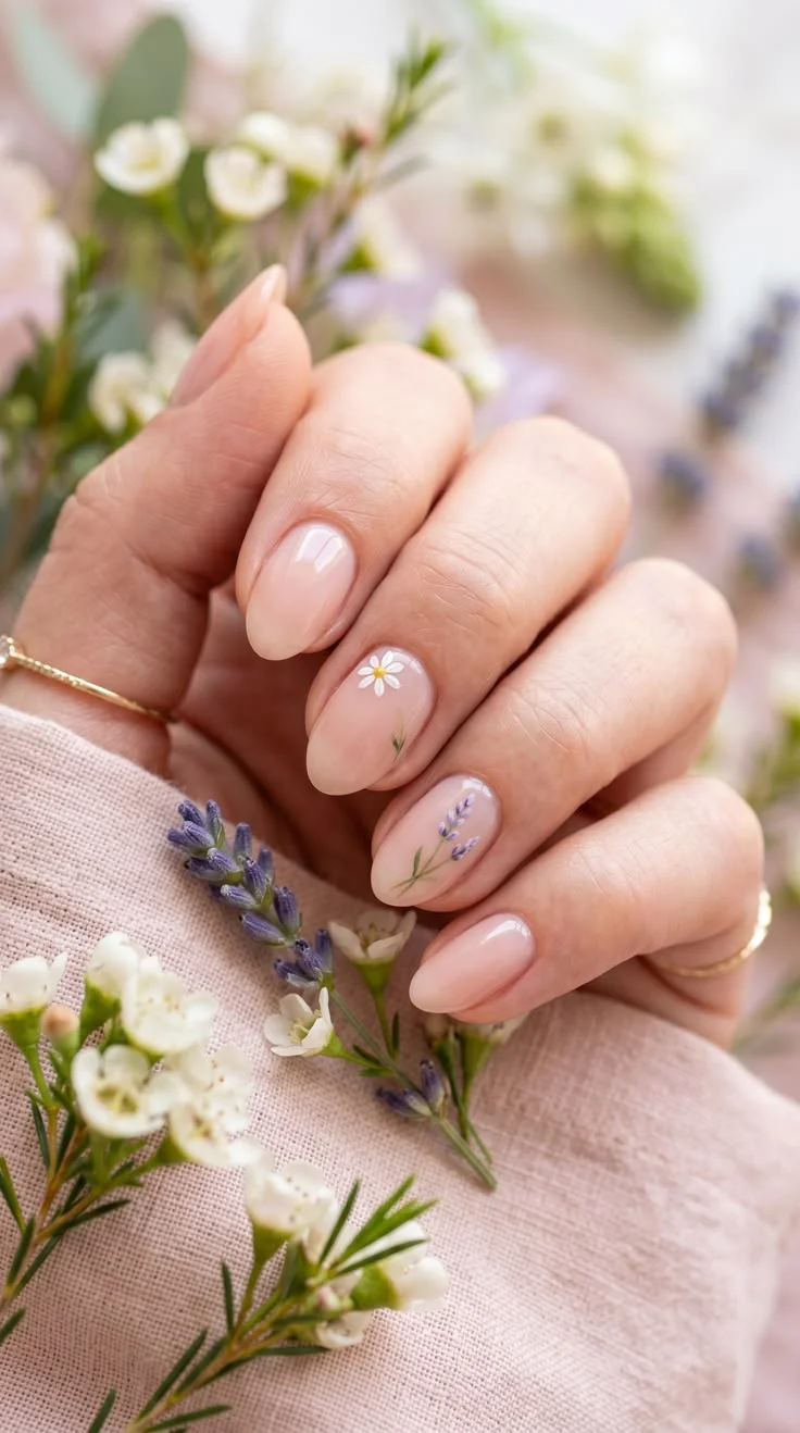 mẫu móng tay đẹp nhẹ nhàng
